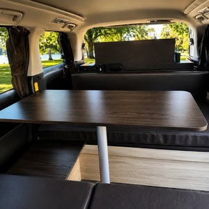 VB Low Top – 2 Berth Interior Dinette Rear View