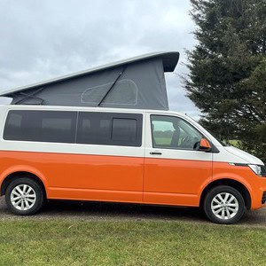 SP Cosmo VW 3 Berth NZ Exterior Orange Passenger Side Pop Top Raised