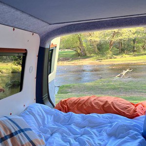 SP Cosmo VW 3 Berth NZ Interior River View From Lower Bed