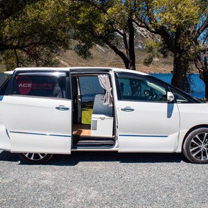 SP Sigma 2 Berth NZ Exterior Both Sliding Doors Open